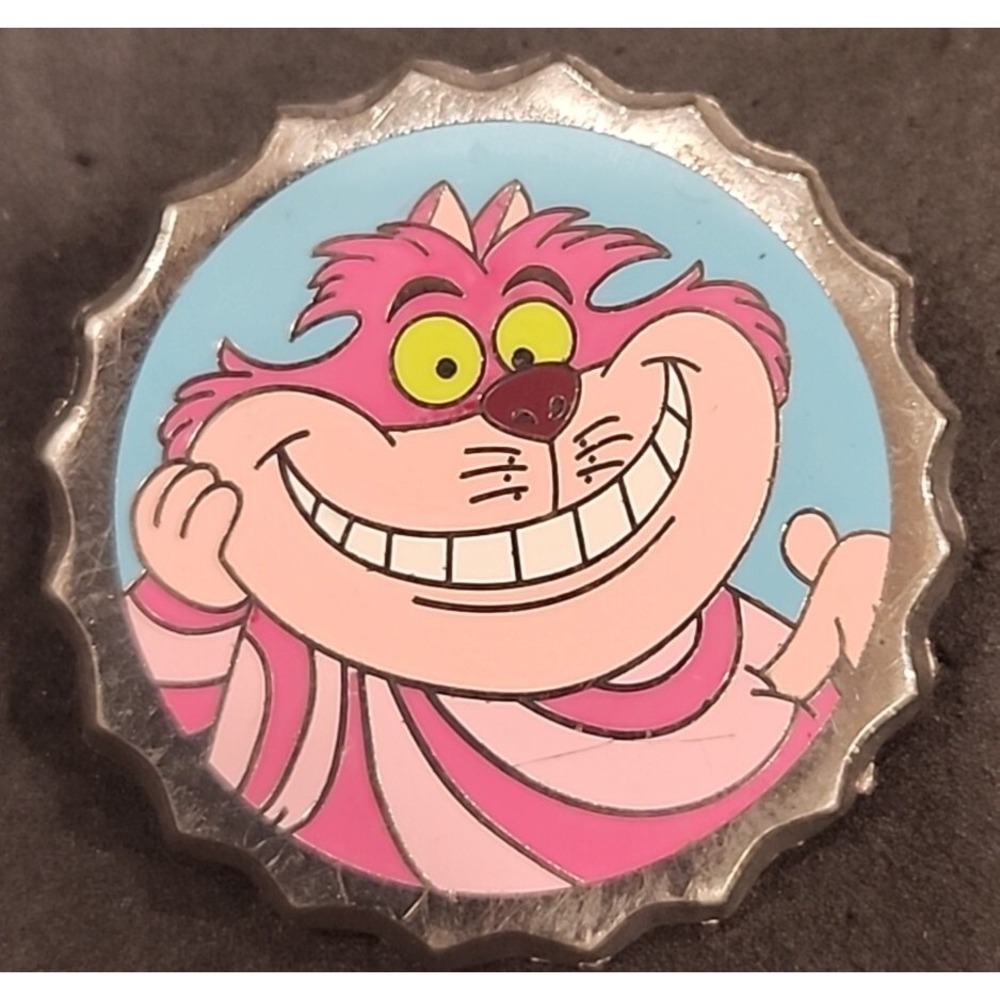 Disney 2009 Alice in Wonderland Cheshire Cat Bottle Cap Pin Limited Edition 1000